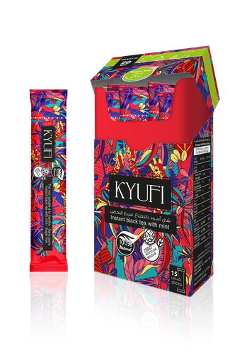 Kyufi Instant Black Tea with Mint No Sugar