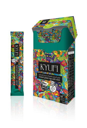 Kyufi Instant Green Tea with Mint No Sugar
